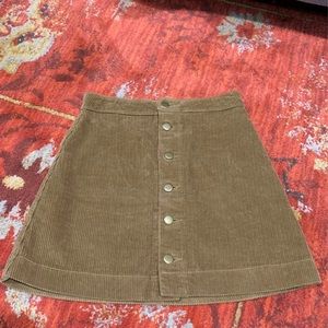 American apparel corduroy skirt